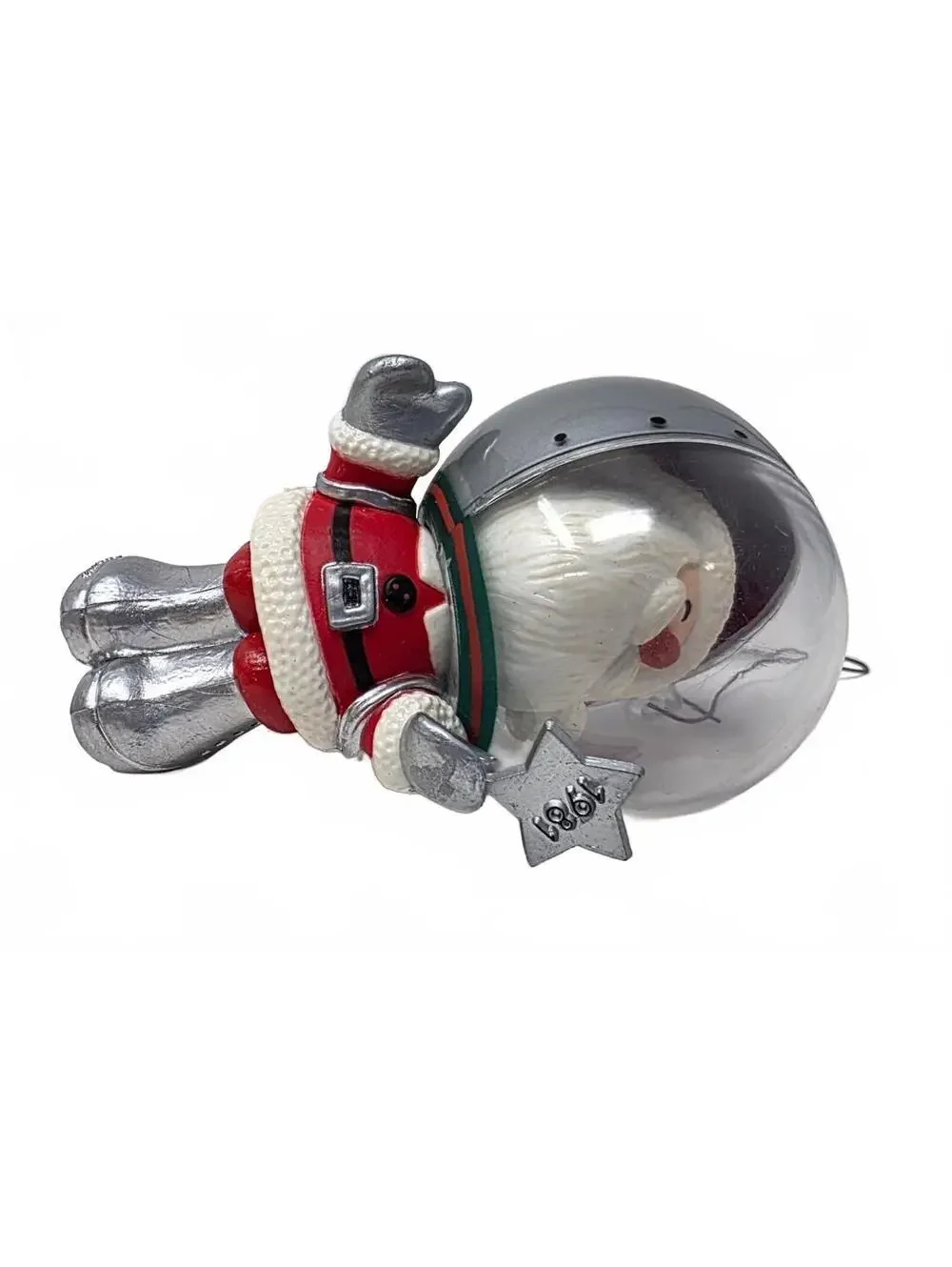 1981 Hallmark Keepsake Astronaut Santa Christmas Ornament w/ Box Vintage
